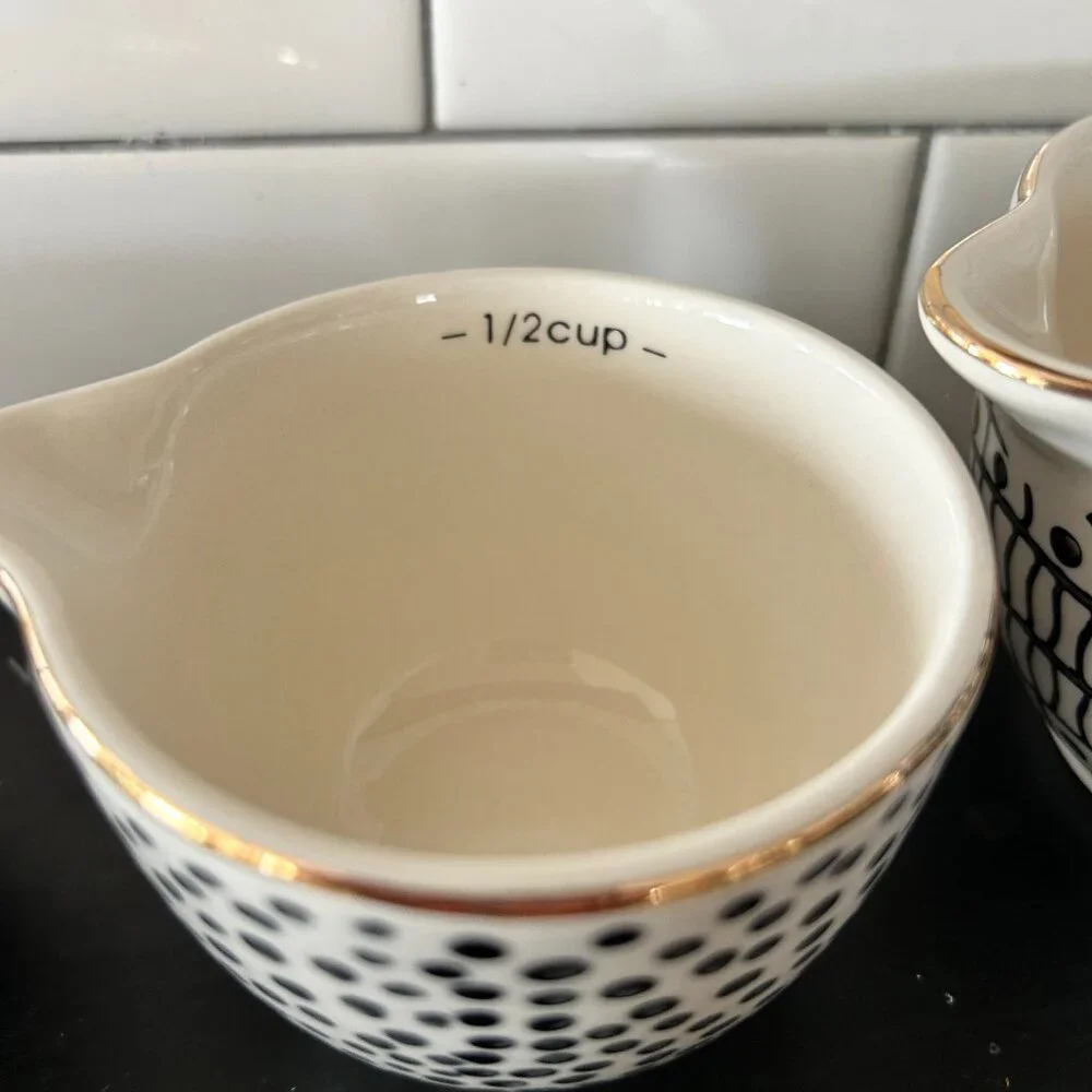 Ceramic Nesting Measuring Cups Set of 4